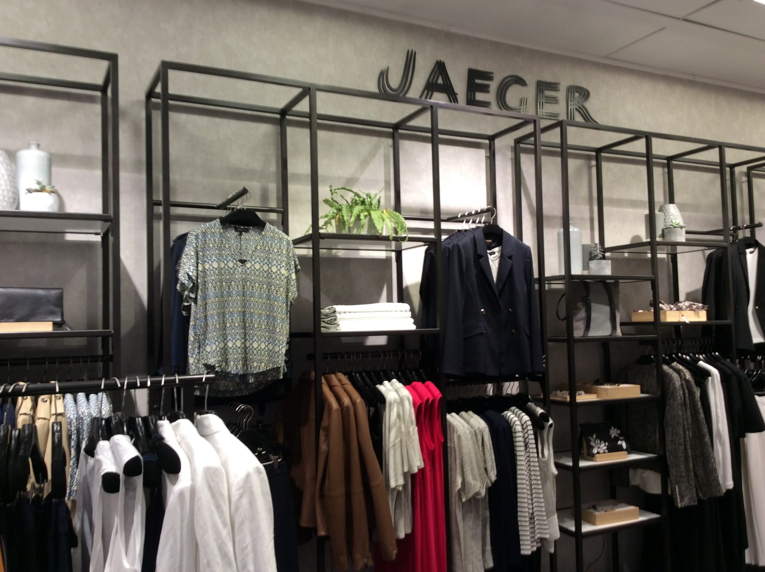 Jaeger revamped menswear area – Muraspec Wallcoverings
